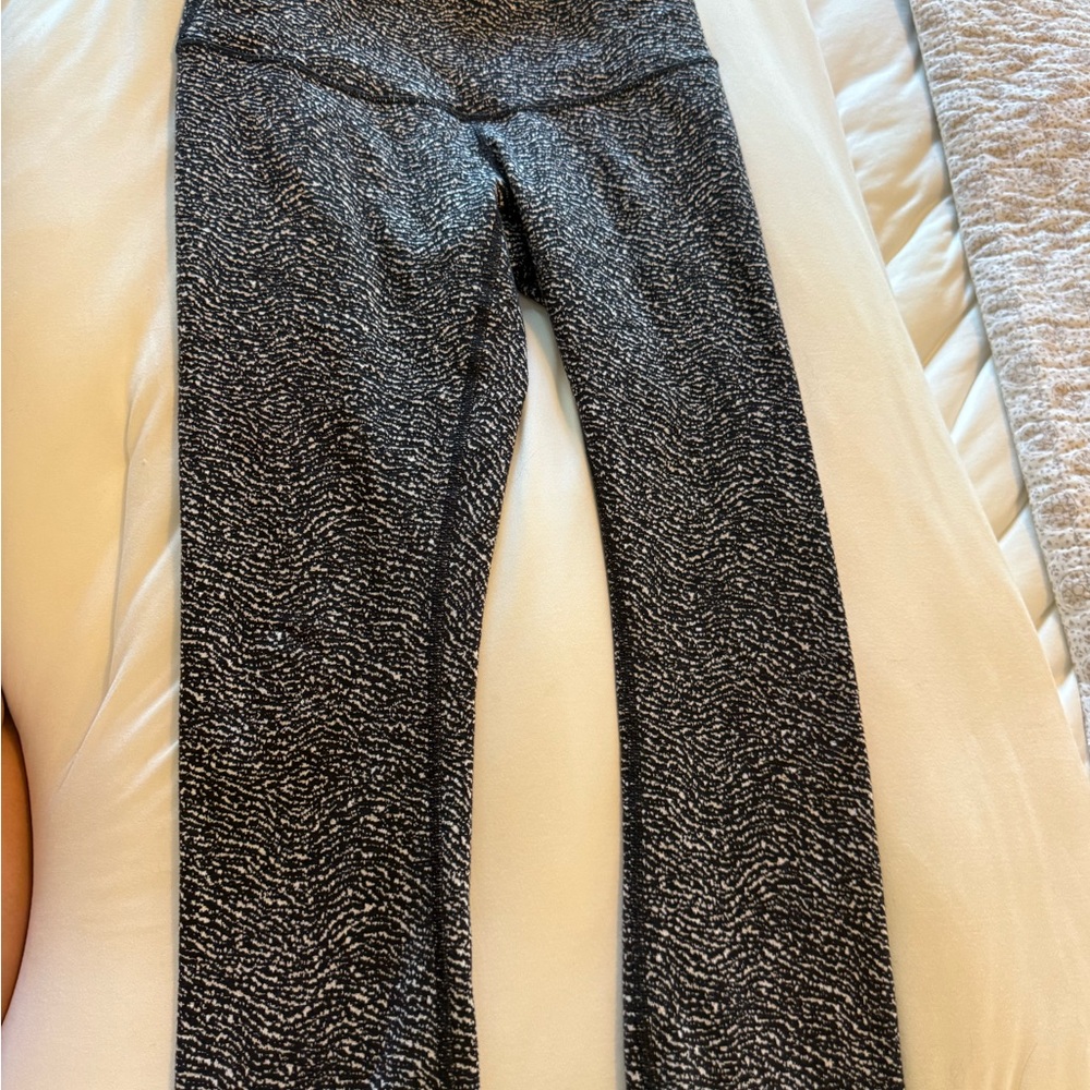 lululemon athletica Black and White Speckled Leggings